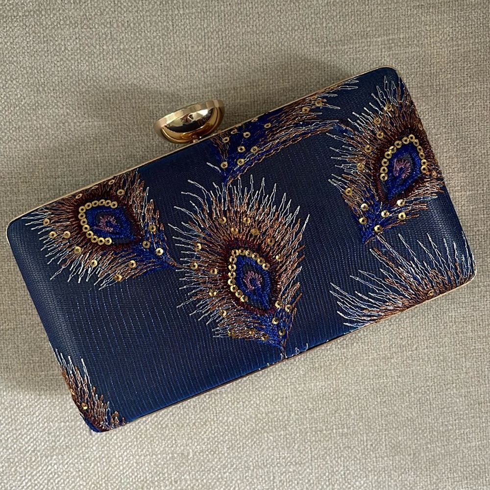 Embroidered Evening Clutch